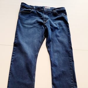 Wrangler slim straight jeans for men size 38x32